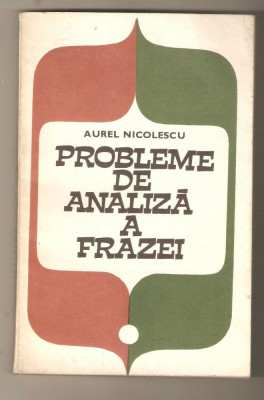 A.Nicolescu-Probleme de analiza a frazei foto