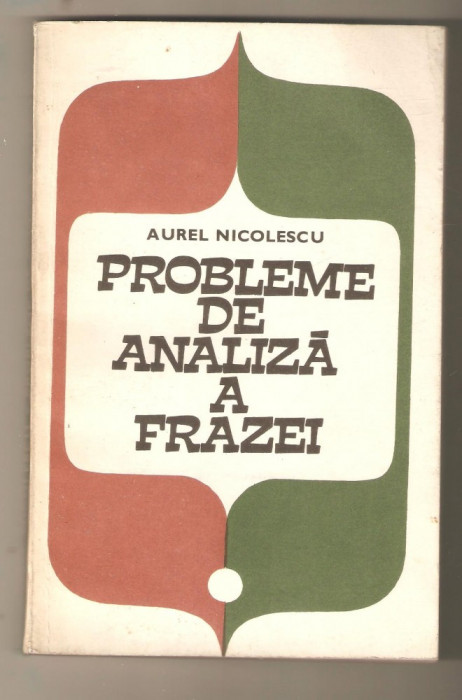 A.Nicolescu-Probleme de analiza a frazei