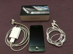 iPhone 4 8Gb negru, pachet complet foto