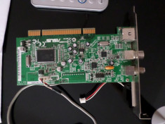 Placa de captura TV tuner radio fm home video pc placa pci foto