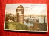 Ilustrata Belgrad - Portul de pe Sava , circulat 1930 , color