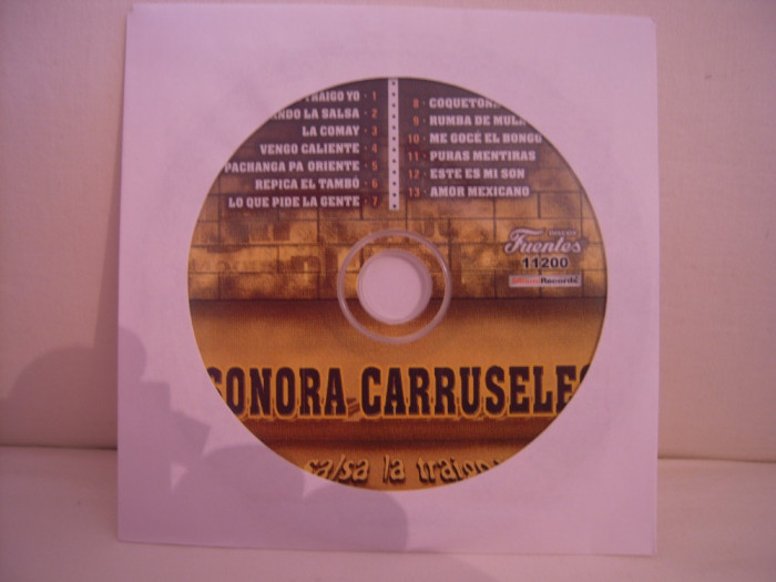Vand cd audio Sonora Carruseles-La Salsa La Traigo Yo,original,-fara coperti