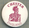 1986 INSIGNA - CHESTER(SIMBOL, BUSTUL UNUI SOLDAT ROMAN IN ARMURA) - ENGLAND - REGATUL UNIT AL MARII BRITANII -starea care se vede