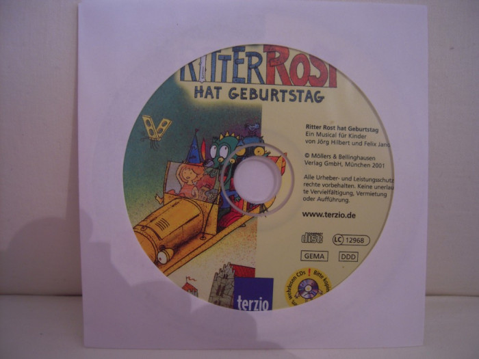 Vand cd audio Ritter Rost Hat Geburstag,original,raritate!-fara coperti