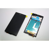 Display Sony Xperia Z1 C6902 C6903 L39h touchscreen lcd negru cu rama