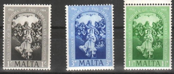 Anglia / Colonii, MALTA, 1954, nestampilate