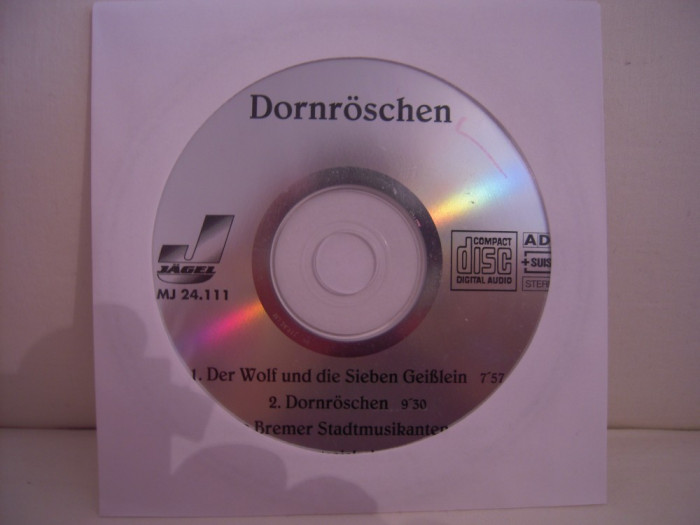 Vand cd audio Dornroschen,original,raritate!-fara coperti