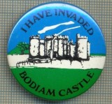 1990 INSIGNA - I HAVE INVADED - BODIAM CASTLE (CASTEL) - REGATUL UNIT AL MARII BRITANII -starea care se vede