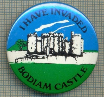 1990 INSIGNA - I HAVE INVADED - BODIAM CASTLE (CASTEL) - REGATUL UNIT AL MARII BRITANII -starea care se vede foto