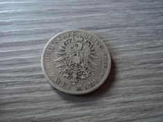 2 mark 1876 Bayern, argint foto