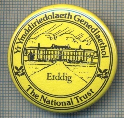 2007 INSIGNA- THE NATIONAL TRUST - YR YMDDIRIEDOLAETTH GENEDLAETHOL(IN SCOTIANA) -ERDDIG -REGATUL UNIT AL MARII BRITANII -starea care se ved foto