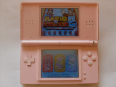 Nintendo DS Lite, Roz, cu joc original si husa + Card Modare 8Gb+Jocuri(contra cost) foto