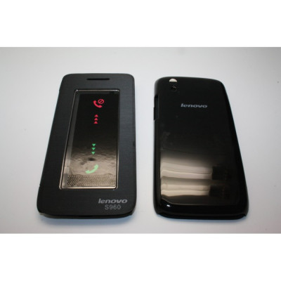 Husa Lenovo S960 neagra originala Flip Cover S-View foto