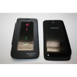Husa Flip Cover S-View LENOVO S650 neagra, Negru, Alt model telefon Lenovo, Cu clapeta