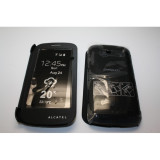Husa Flip Cover S-View Alcatel C7 neagra, Negru, Alt model telefon Alcatel, Cu clapeta