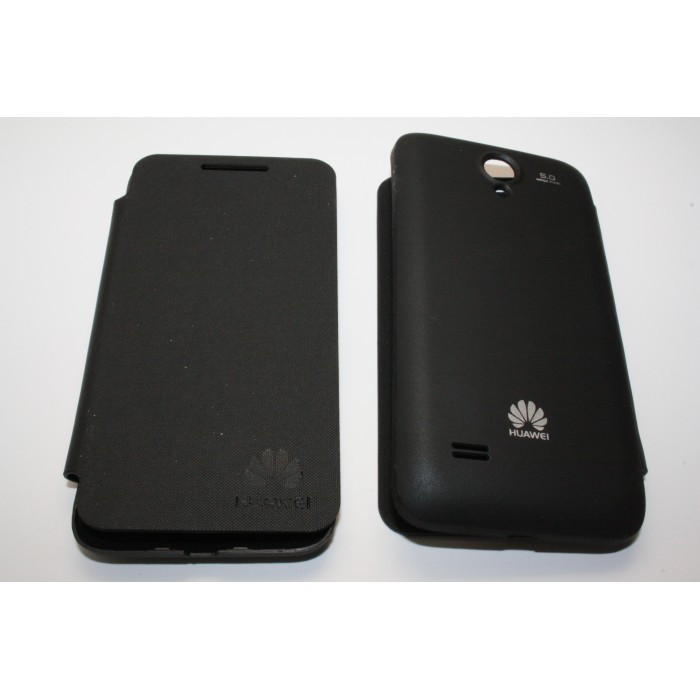 Husa Flip Cover S-View Alcatel G330 neagra