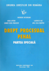 GH. NISTOREANU - DREPT PROCESUAL PENAL - PARTEA SPECIALA { 1995, 189 p.} foto