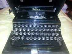 ERIKA nr. 9 - masina de scris portabila - stare de functionare - vechime mare foto