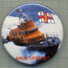 1997 INSIGNA- ARUN LIFEBOAT-RNLI( Royal National Lifeboat Institution)-REGATUL UNIT AL MARII BRITANII-TEMA MARINAREASCA-starea care se ved