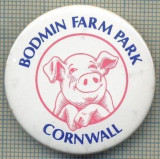 1992 INSIGNA - BODMIN FARM PARK(SIMBOL -PURCELUSUL ZAMBARET) - CORNWALL - REGATUL UNIT AL MARII BRITANII -starea care se vede