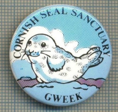 2019 INSIGNA - CORNISH SEAL SANCTUARY - GWEEK -REGATUL UNIT AL MARII BRITANII -starea care se ved foto