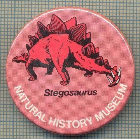 1996 INSIGNA - STEGOSAURUS - NATURAL HISTORY MUSEUM -LONDRA - REGATUL UNIT AL MARII BRITANII -starea care se vede