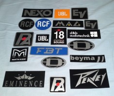 Sigle boxe/Embleme boxe (dynacord,electrovoice,peavey,mag,jbl..etc) foto