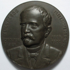 [ - H - ] Romania - Medalie 1900 Al. Lupascu Societatea Transilvania, gravor Fessler foto