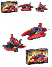 JOC CONSTRUCTIE Kazi. Tip LEGO : SPIDERMAN Fire Bird. 50 piese. Produs SIGILAT foto