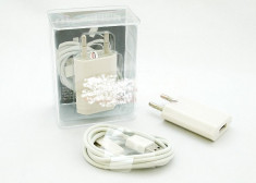 Incarcator retea USB 1000mAh cu cablu date si incarcare iPhone 3GS / 4GS &amp;amp; iPad 2/3 foto