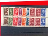 RO-199=ROMANIA 1947=Institutul Rom-Sov-Serie de 8 timbre in bloc de 4,MNH(**), Nestampilat