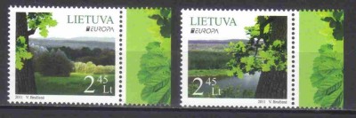 LITUANIA 2011, EUROPA Cept, MNH, serie neuzata, foto