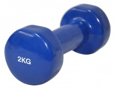 Set 2 Gantere Fitness, Axer, Vinyl, Albastru, 2x1.5 Kg Axer foto