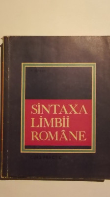 Vasile Serban - Sintaxa limbii romane, curs practic foto