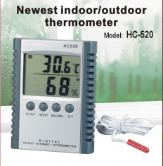 Termometru digital cu higrometru In/Out HC-520 foto