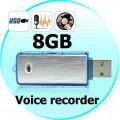 Stick Reportofon Spionaj 8GB | Autonomie 18 ORE|100 ORE Inregistrare, GARANTIE!, 8 GB