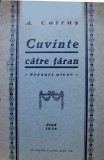 Cotrus, Cuvinte catre ţăran, Arad, 1928