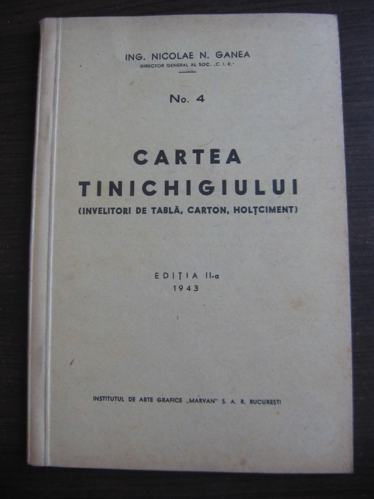 CARTEA TINICHIGIULUI, 1943, ILUSTRATA | arhiva Okazii.ro