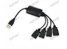 HUB USB, 4 porturi, cu cablu - 401121 foto