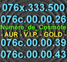 Cartela_Cartele_SIM_Numar_Numere_AUR_VIP_PLATINA_GOLD_SPECIALE_Cosmote_TELEKOM__076x.333.500__076c.00.00.26__076c.00.00.39__076c.00.00.43__150_Lei_Buc foto