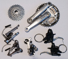 Shimano xt M739 ( manete 8 viteze , schimbator , v-brake ) foto