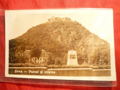 Ilustrata - Deva - Portul si Cetatea , interbelica foto