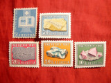Serie - Minerale si Fosile 1961 Elvetia , 5 val.