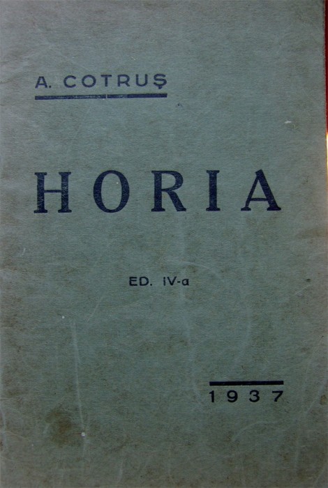 Cotrus, Horia, Bucuresti, 1937