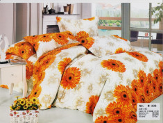 Lenjerie de pat cu imprimeu Casa New Fashion din bumbac satinat , nu se decoloreaza la spalat, super calitate ! foto