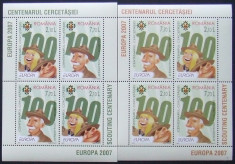 ROMANIA 2007 - EUROPA CERCETASI 2 BLOCURI, NEOBLITERATE - RO 0132 foto