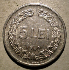 1.465 ROMANIA RPR 5 LEI 1949 foto