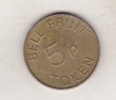 bnk jt Jeton Bell Fruit 5 p token foto