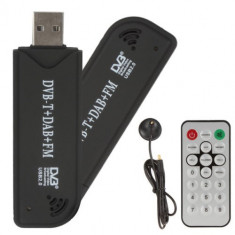 Tuner TV USB DVB-T FM RTL2832U+R820T SDR foto