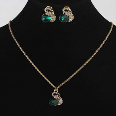 Set de bijuterii superb placat Aur 18k, Cristale Swarovski : cod 251 foto